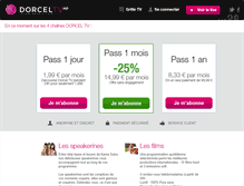 Tablet Screenshot of dorceltv.com
